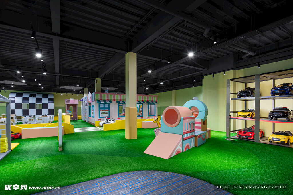 室内儿童游乐区场景展示