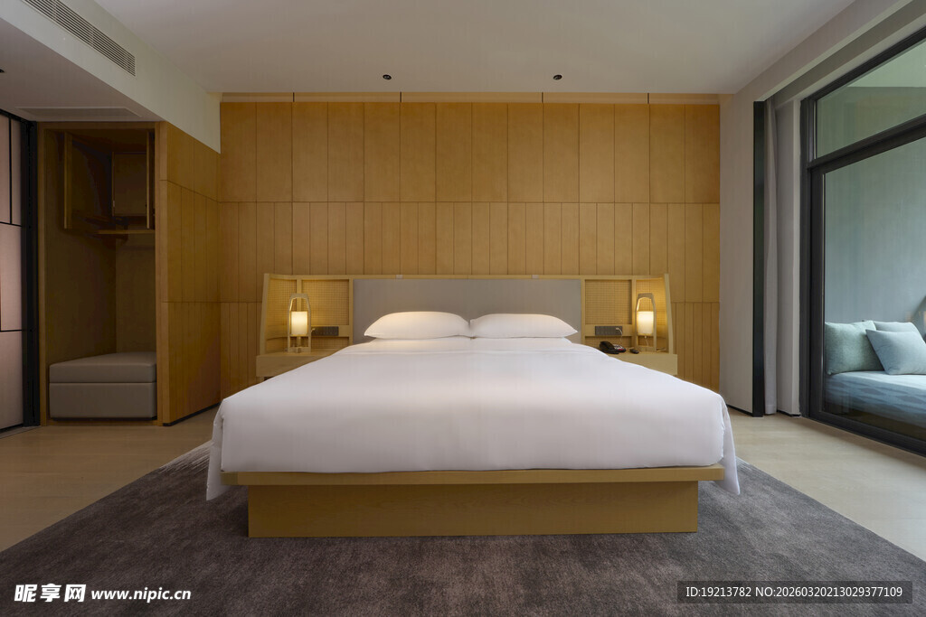 现代简约风卧室温馨场景