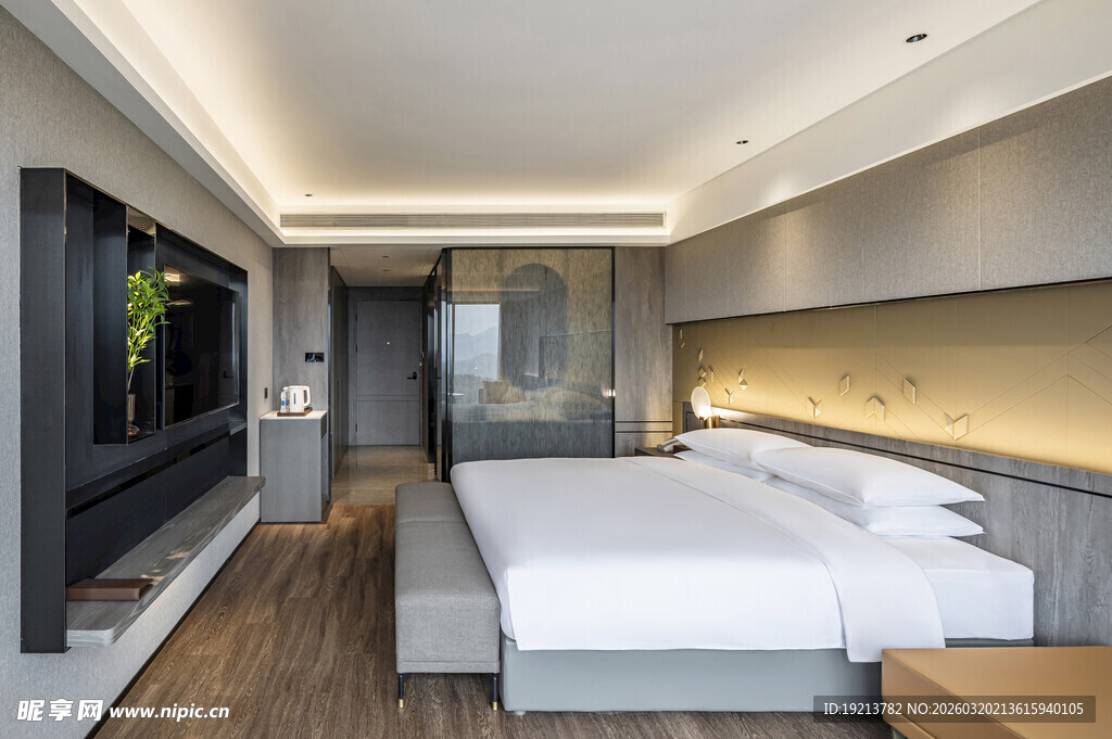 现代简约风格的舒适卧室