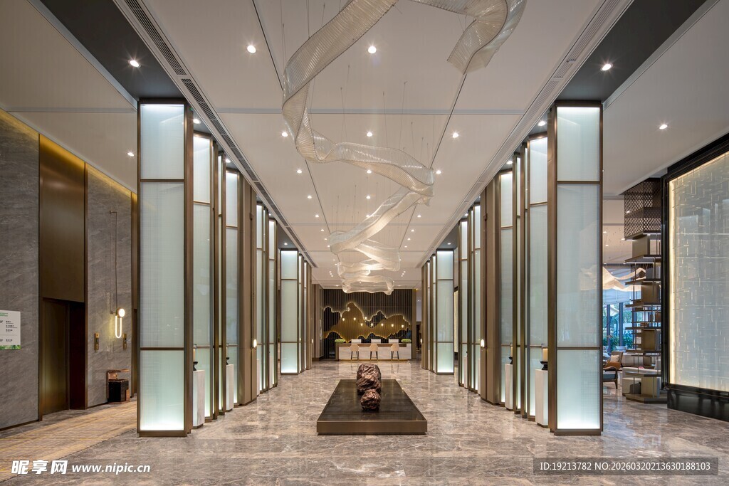 现代风格豪华酒店大堂