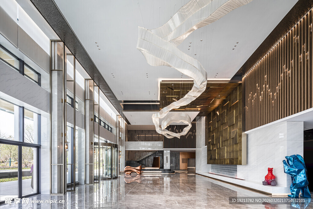 现代风格宽敞大厅空间