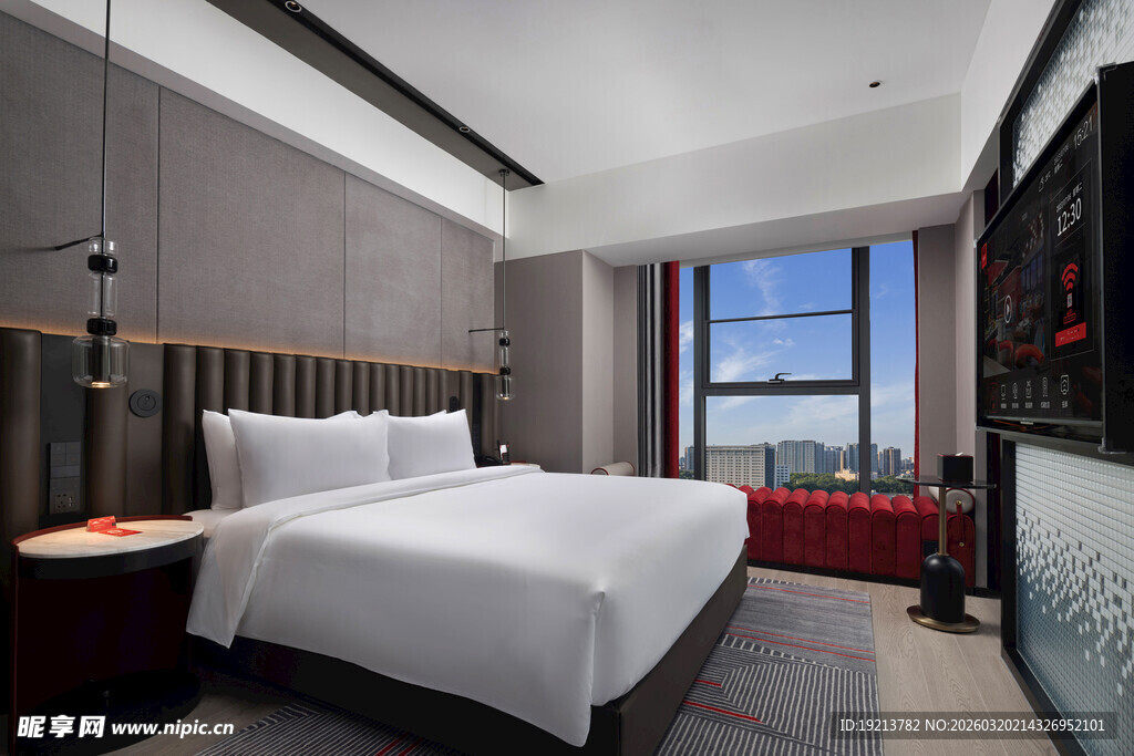 现代简约风格酒店卧室