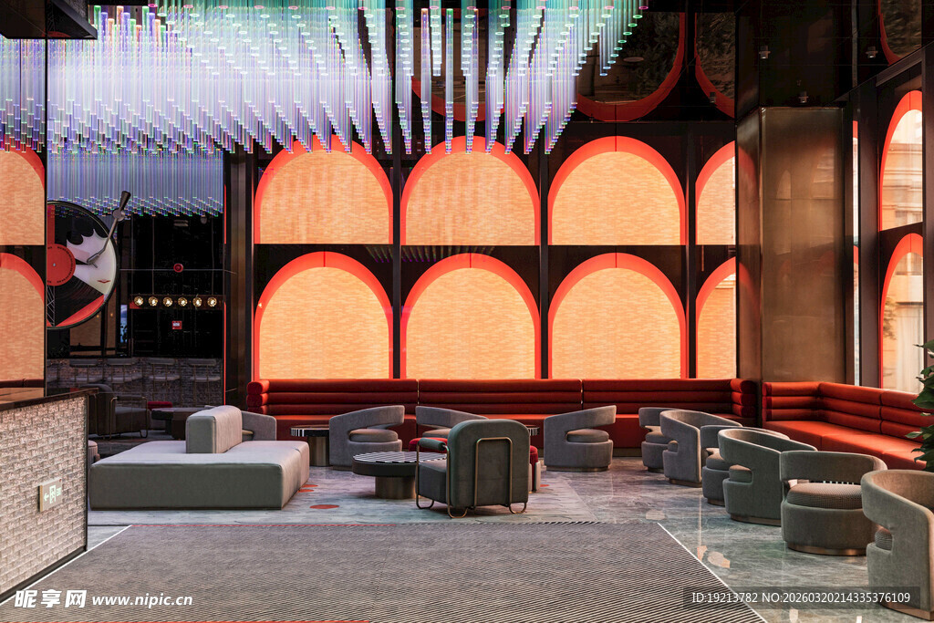 现代风格的独特室内空间