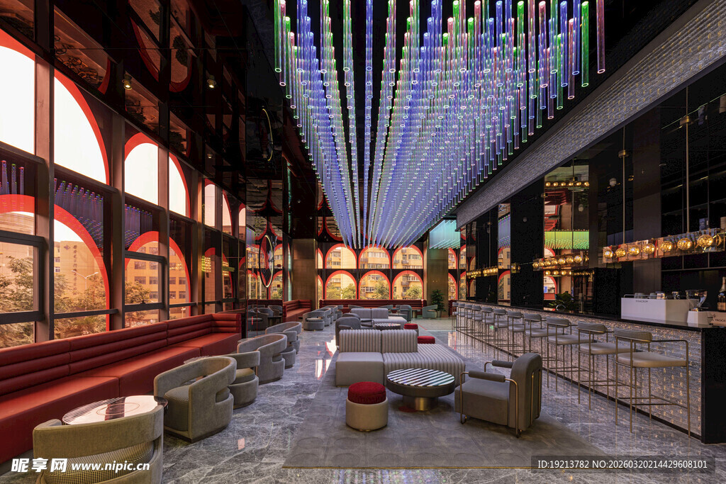 时尚酷炫的室内休闲空间