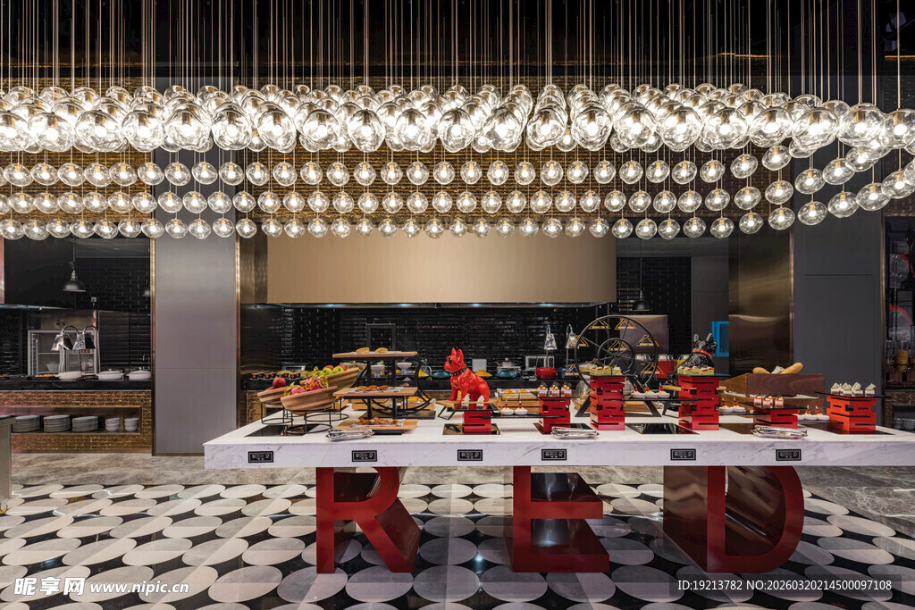 现代风餐厅内景布置