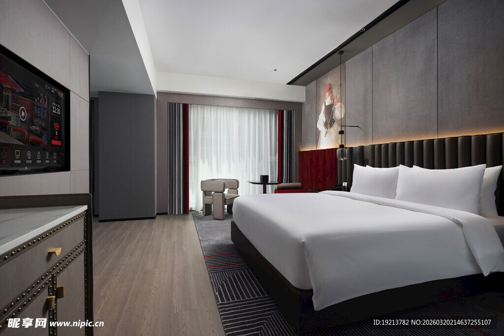 现代简约风格的酒店客房