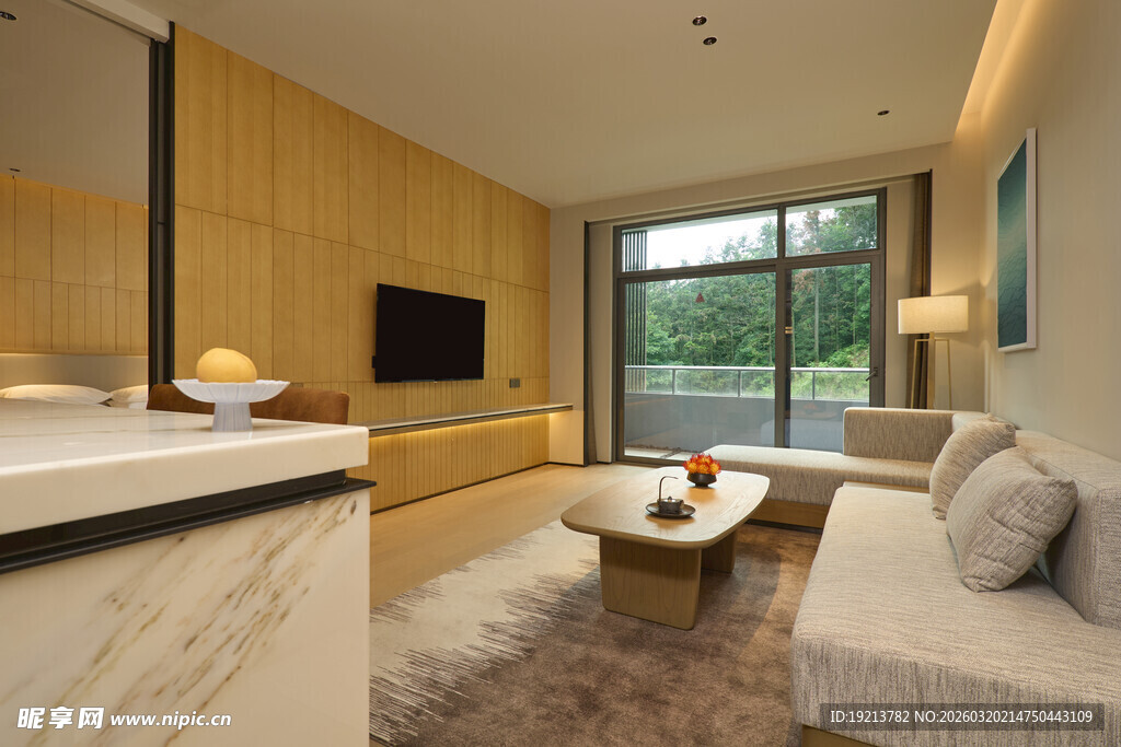 现代简约风温馨客厅空间