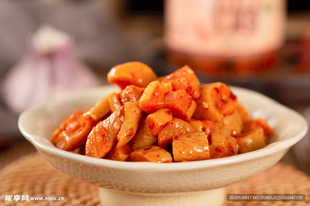 辣味的萝卜干咸菜