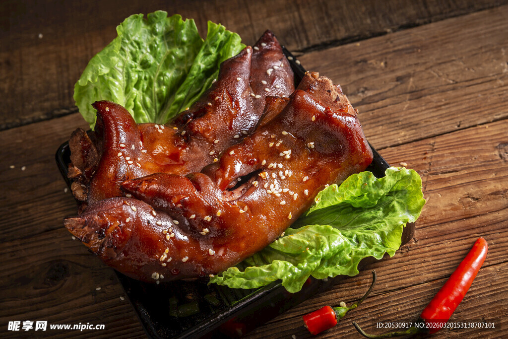 烤猪蹄产品特写