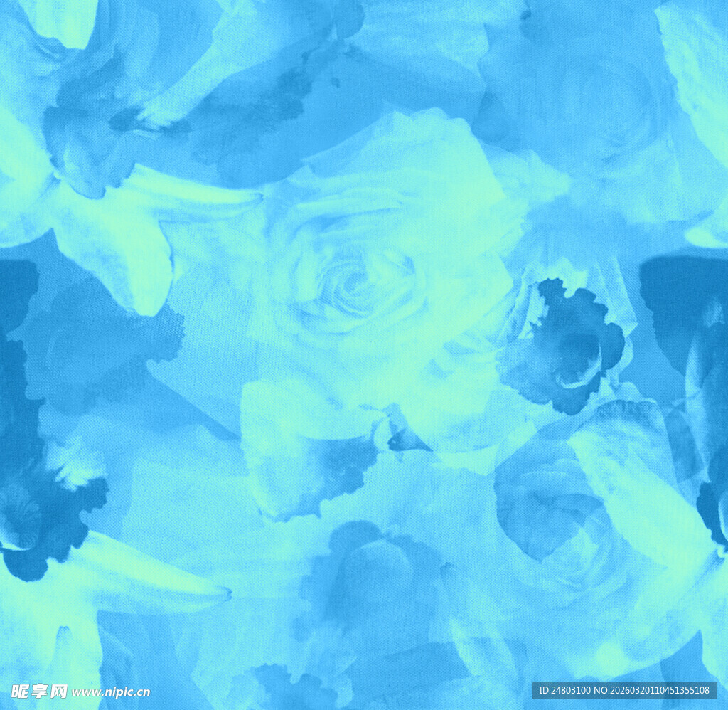 蓝色抽象水彩纹理背景