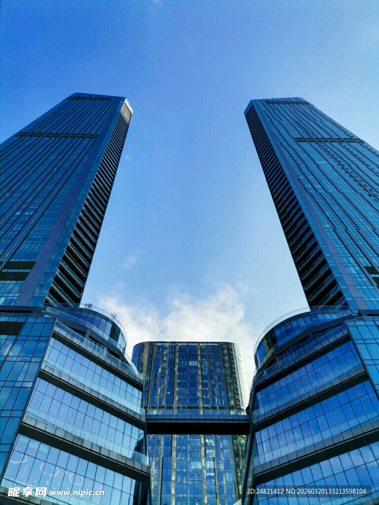 现代摩天大楼建筑景观