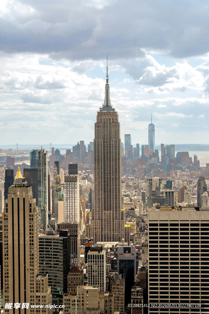 纽约城市天际线俯瞰