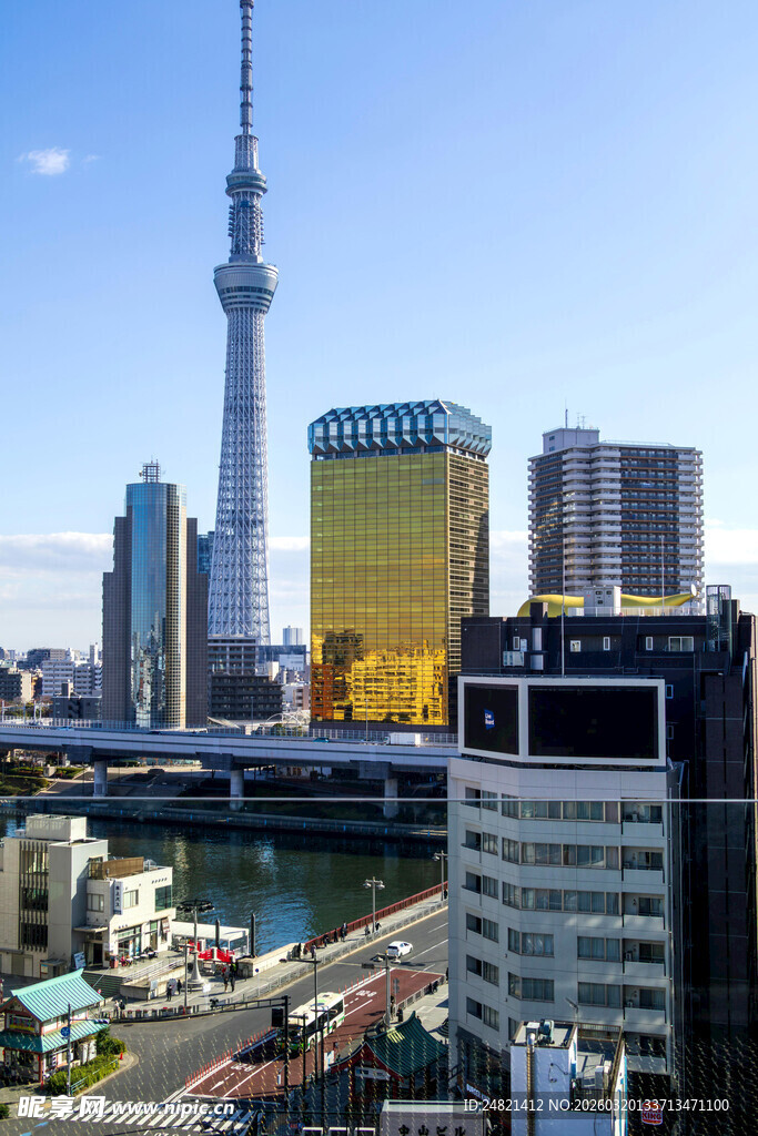 东京城市天际线景观