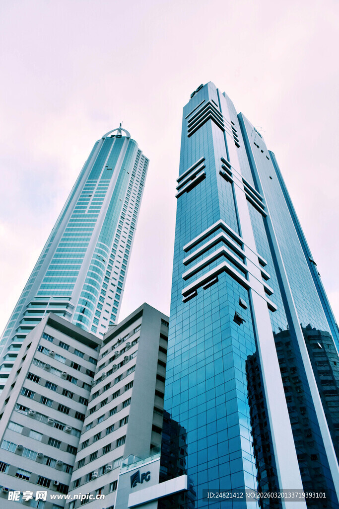 现代都市摩天大楼景观