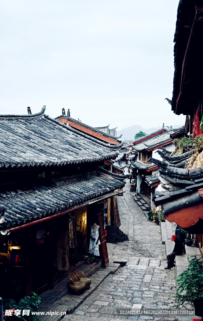 古色古香的传统中式街巷