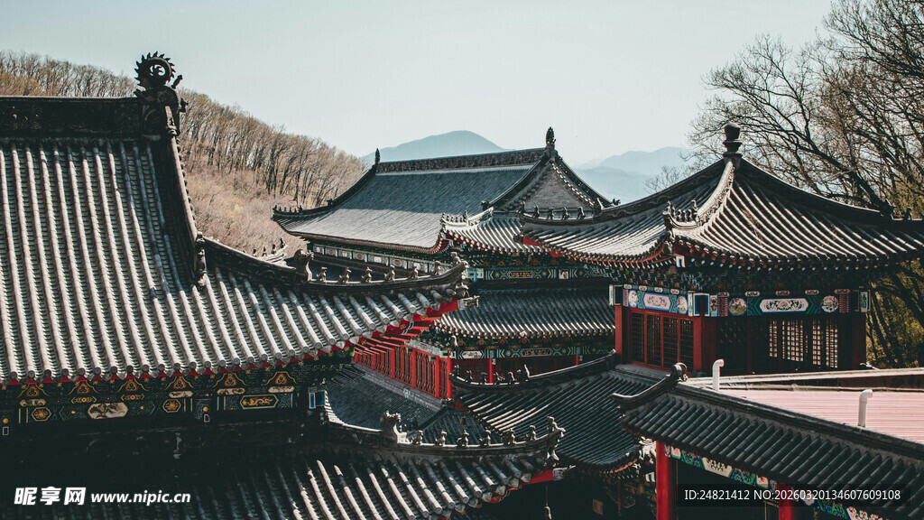 中式古建筑屋顶景观