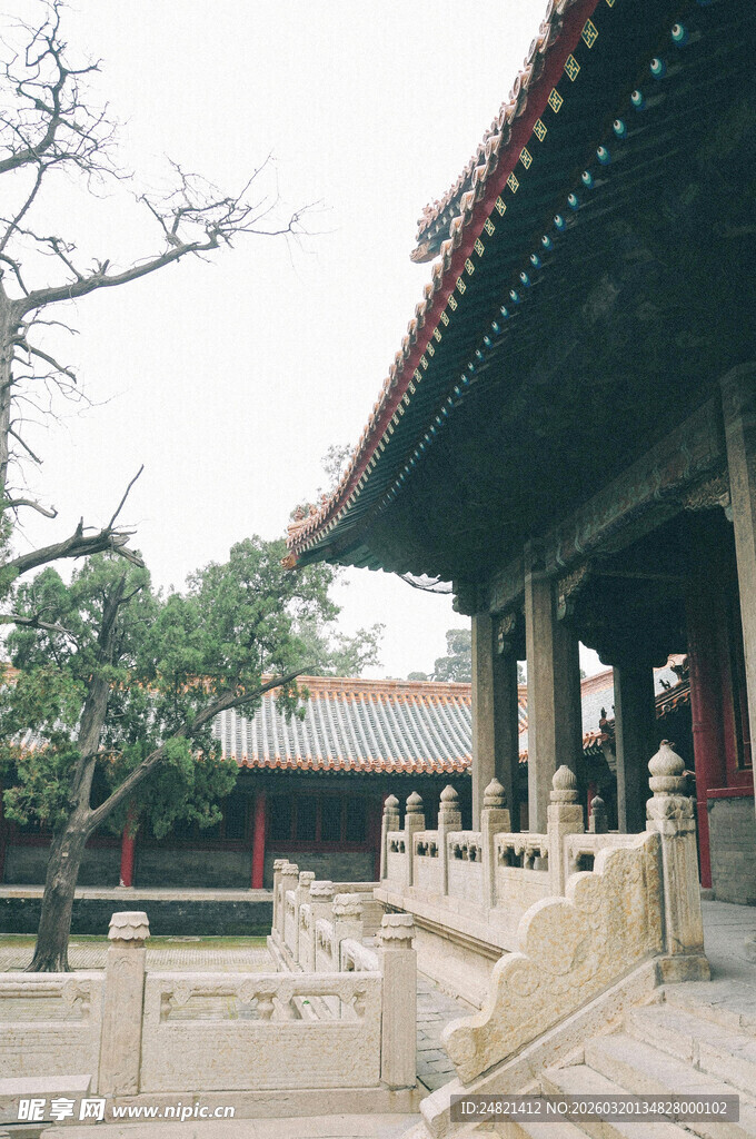 中式古建筑庭院景致