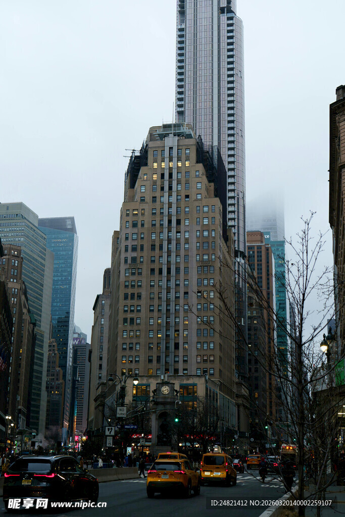 纽约城市街景繁华景象