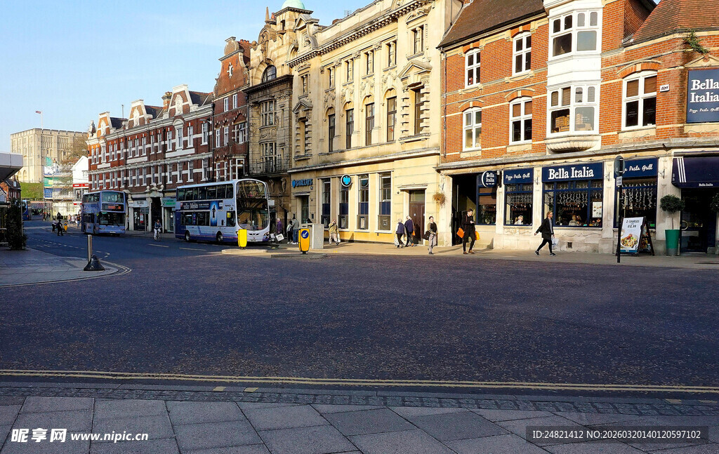 欧式街道建筑景观
