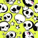 骷髅星星图案背景