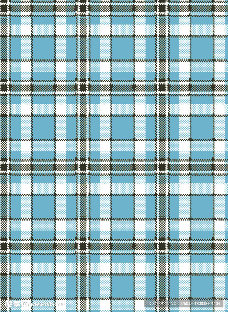 蓝白格子图案纹理