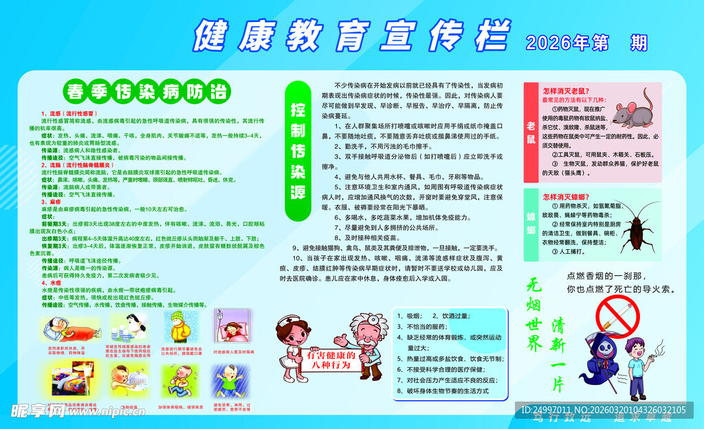 2026健康教育展板