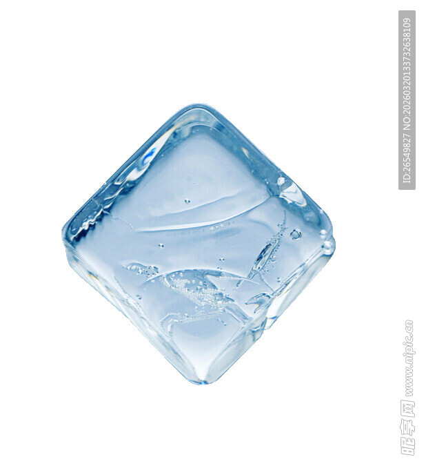 透明蓝色冰块