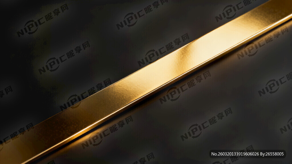 给我做一条质感十足的金色条图