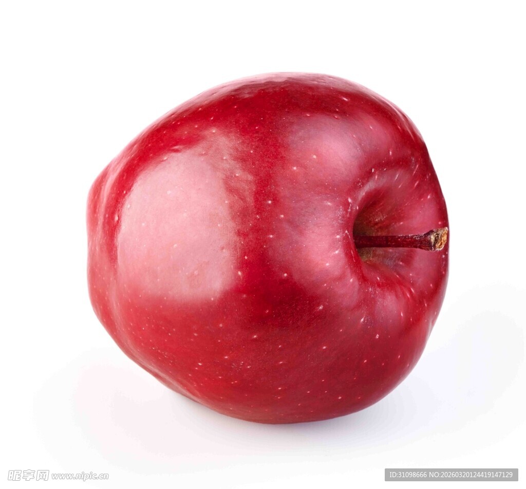 鲜红饱满的诱人红苹果