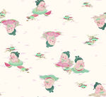 古风卡通人物图案背景