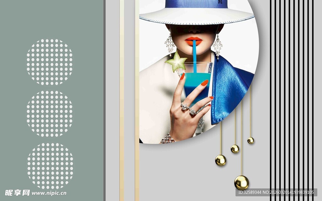 美女形象展示背景