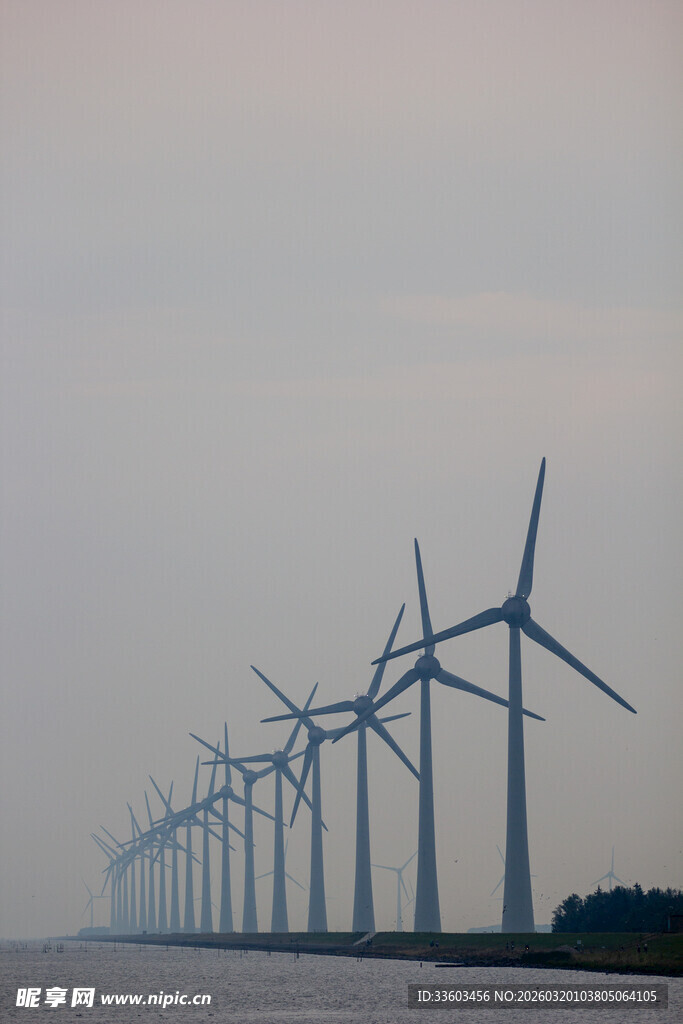 海上风力发电机组阵列