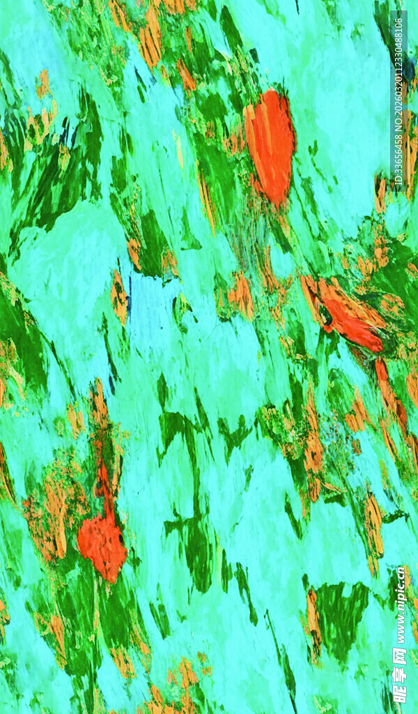 抽象多彩植物纹理图案