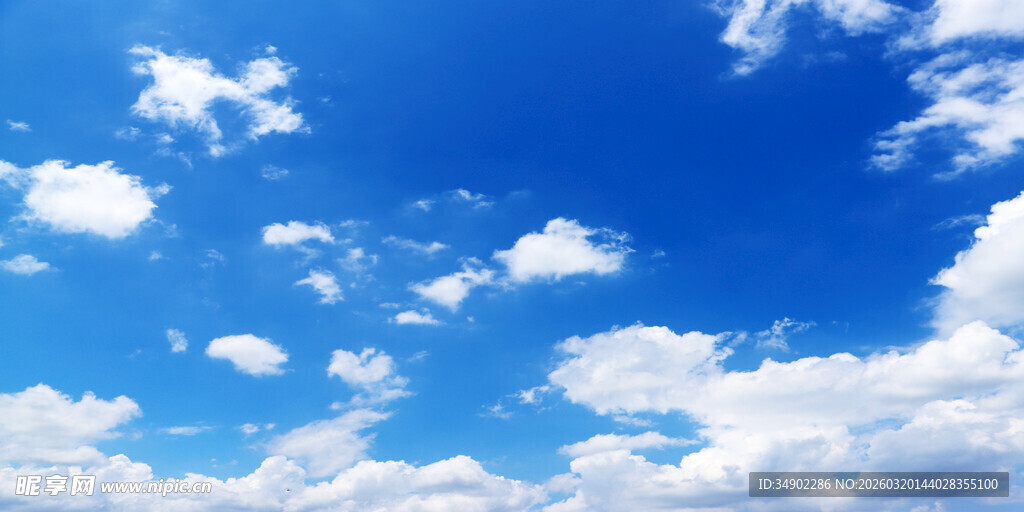 蓝天白云美景