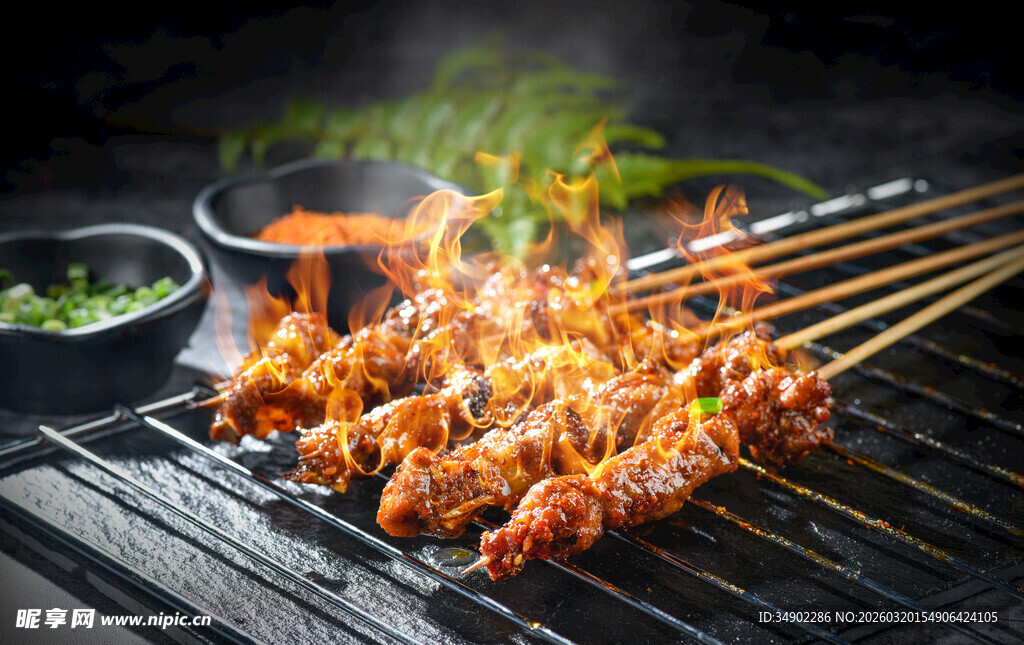 碳烤羊肉串