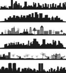 城市建筑剪影集合