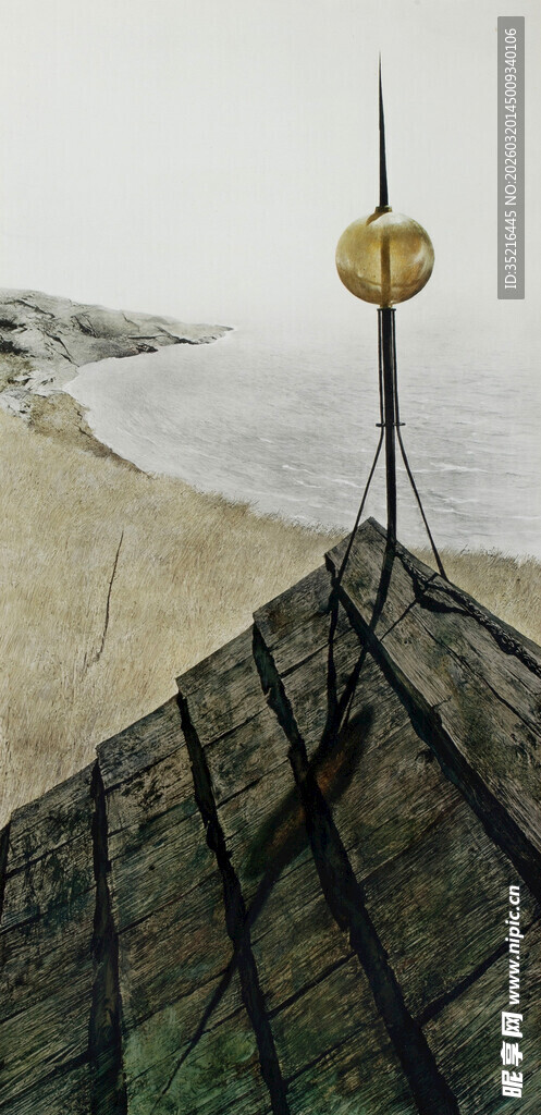 船头视角下的海边景象