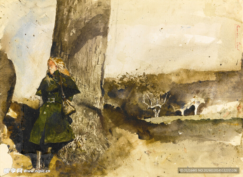 街头人物与猫咪的场景