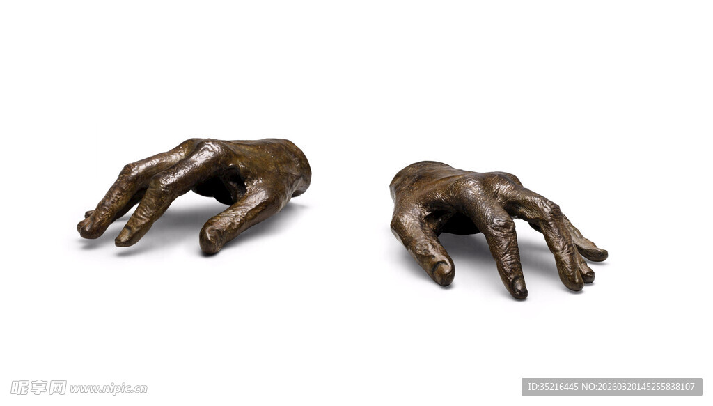 复古青铜手形摆件