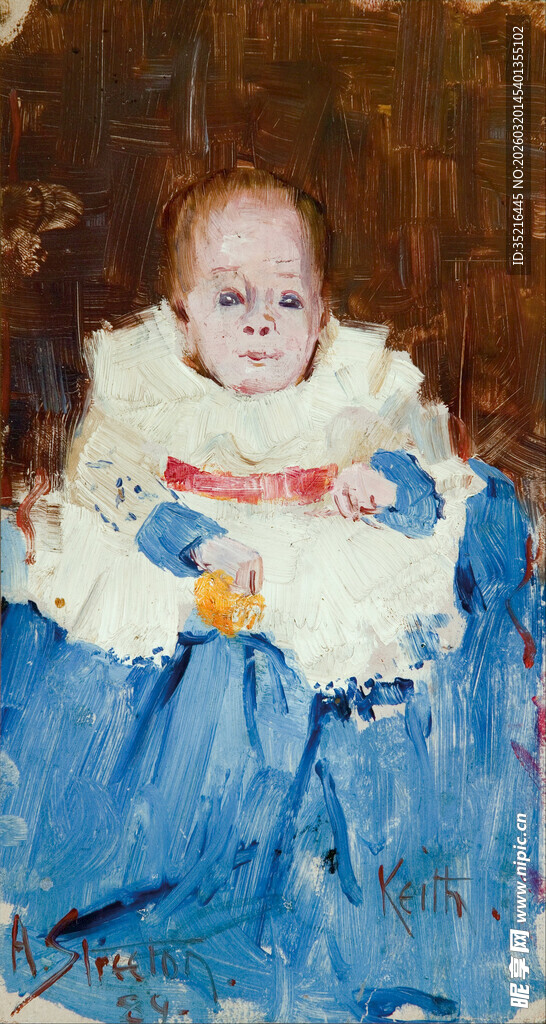 复古装扮的可爱小宝宝