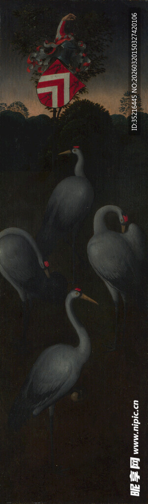 夜幕下的飞鸟与神秘建筑