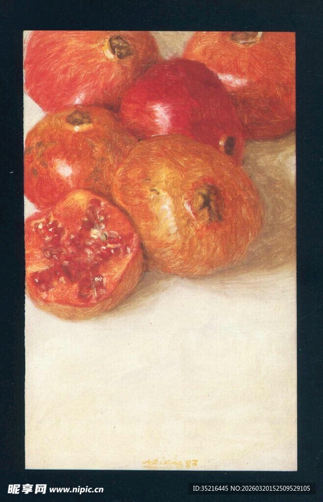 新鲜番茄静物图