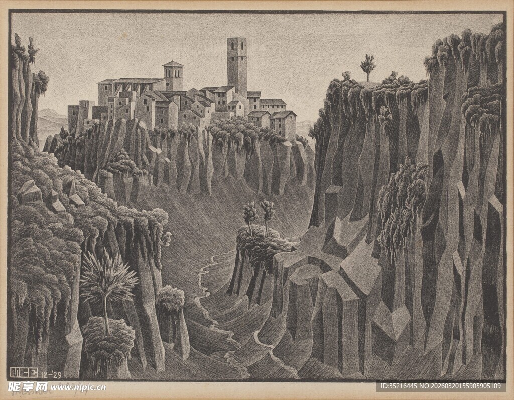 古老城堡立于嶙峋山间