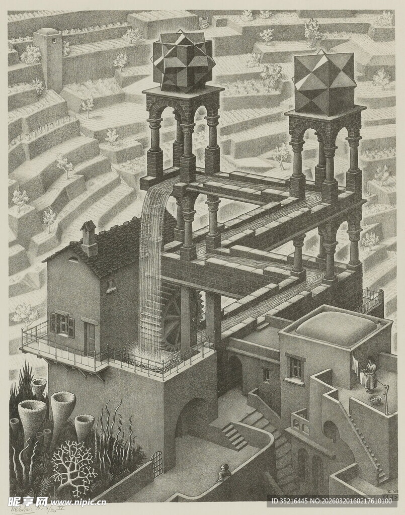 复古建筑场景插画