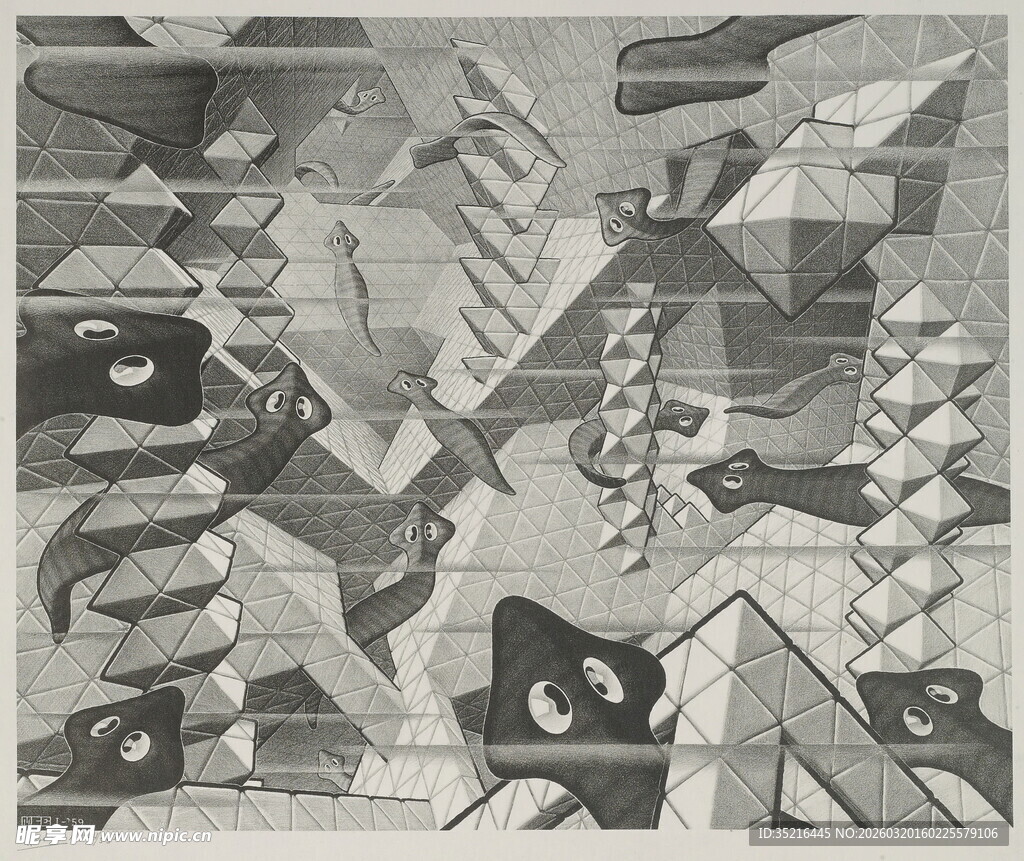 卡通风格的神秘角色群像