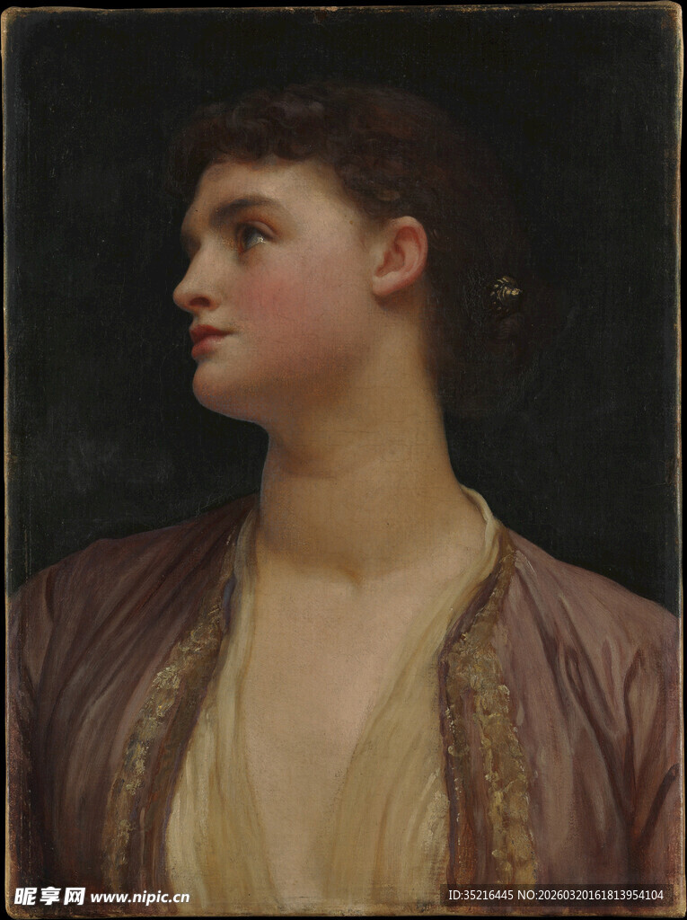 古典风女子侧面肖像