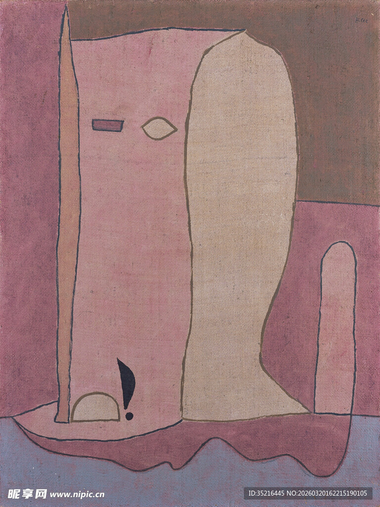 抽象几何风格人物画作