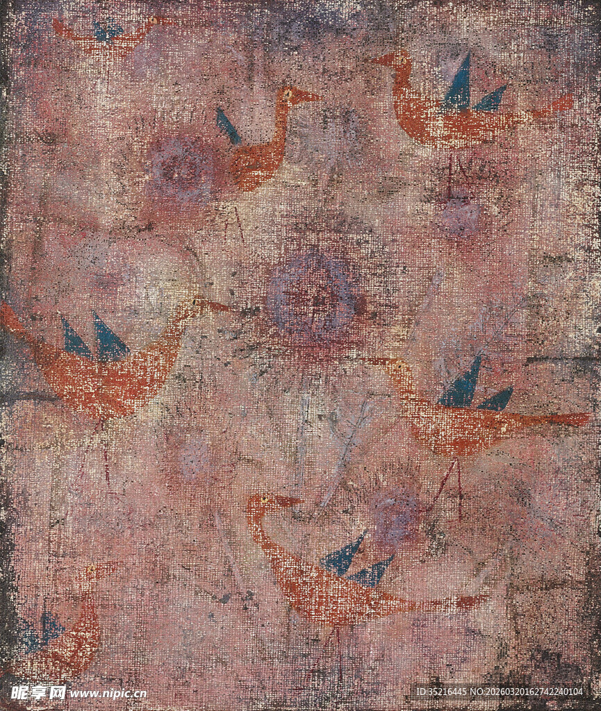 复古风花纹地毯图案设计