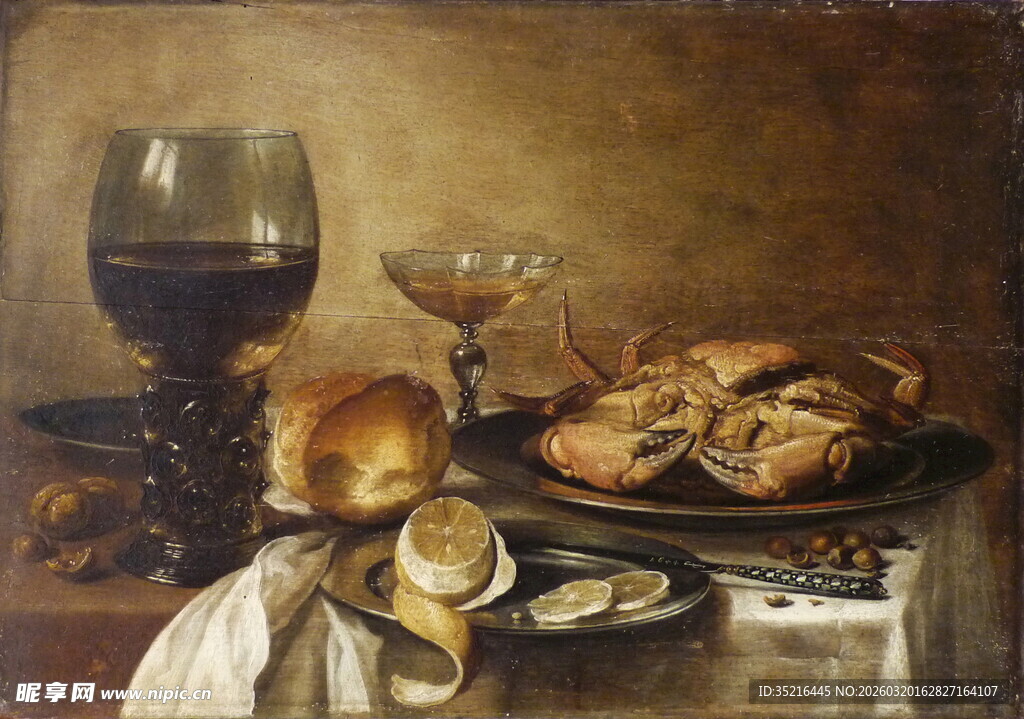 古典风格静物油画