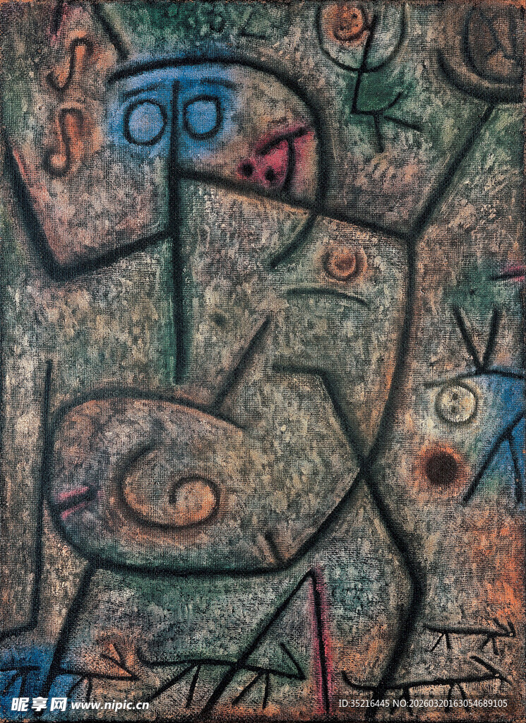 抽象涂鸦艺术画作